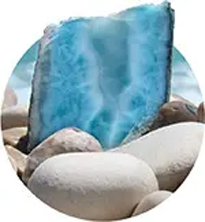 larimar gemstone left