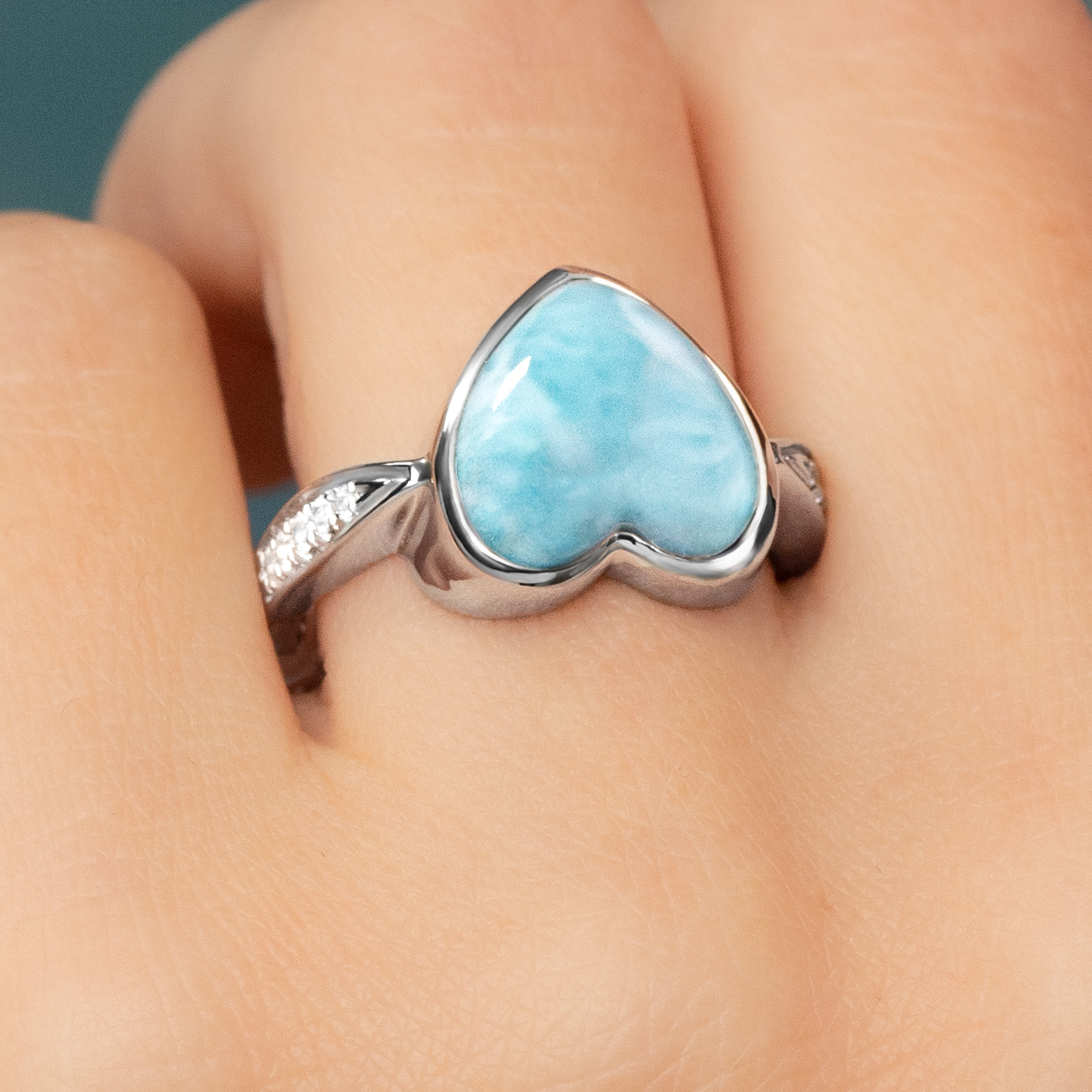 STERLING SILVER LARIMAR Ring, Completely Handcrafted, Size 7.25, Larimar Is Also Known As good Pectolite