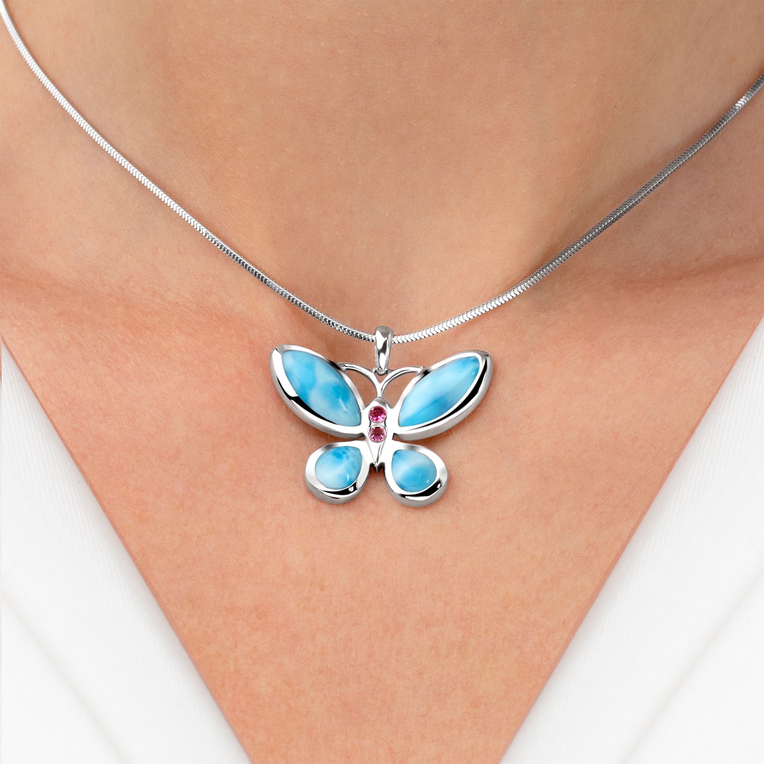 925 Gold deals & Larimar Butterfly Necklace; Larimar Gold Butterfly; Butterfly w Larimar; Gold Pave Butterfly; CZ Gold Butterfly, Infinity Close