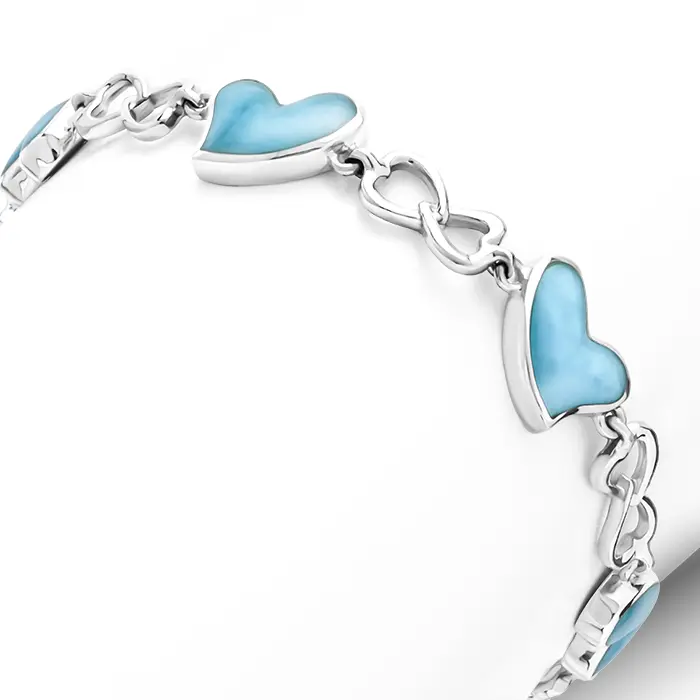 Heart Bracelet Marahlago Larimar Jewelry