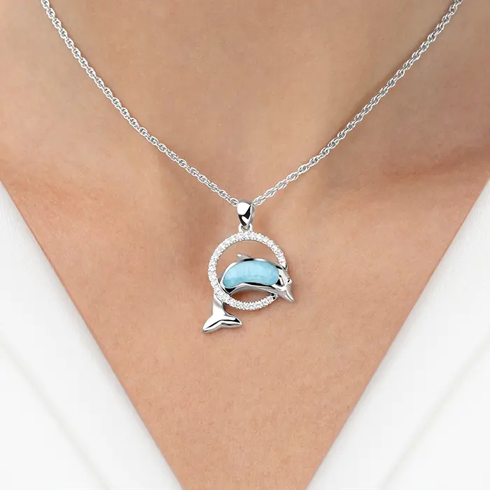 Dolphin Pendant in Sterling Silver