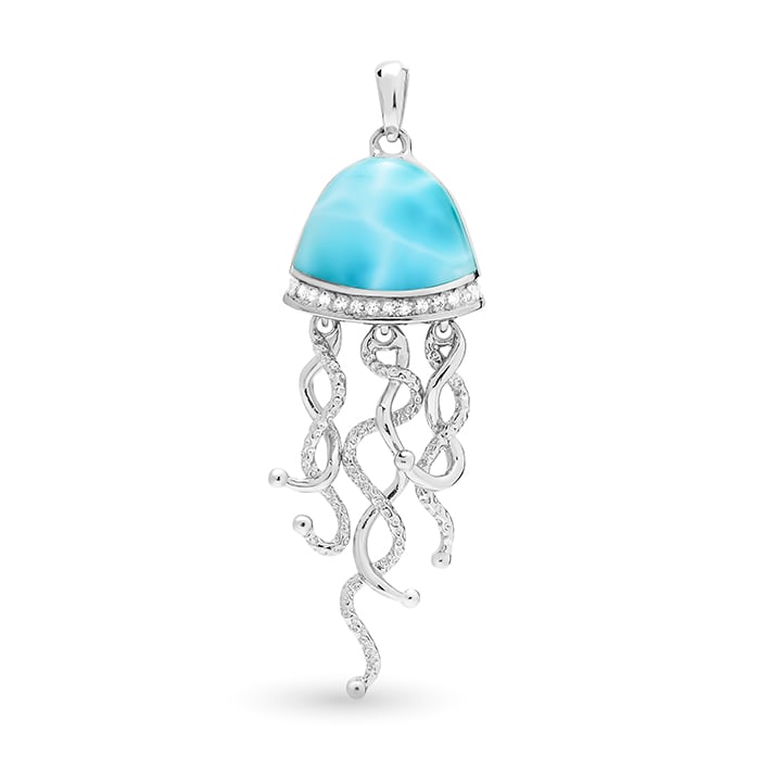 Jellyfish Necklace in sterling silver 