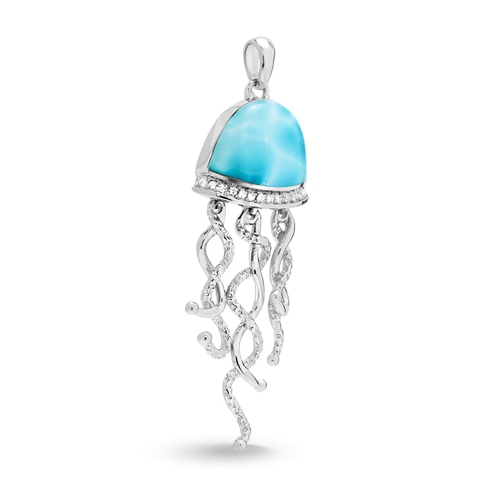 Jellyfish Necklace in sterling silver by Marahlago 