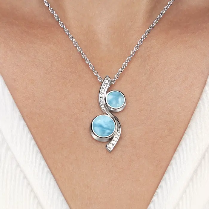 Marahlago Tryst Larimar Necklace