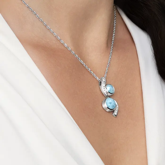 Marahlago Tryst Larimar Necklace