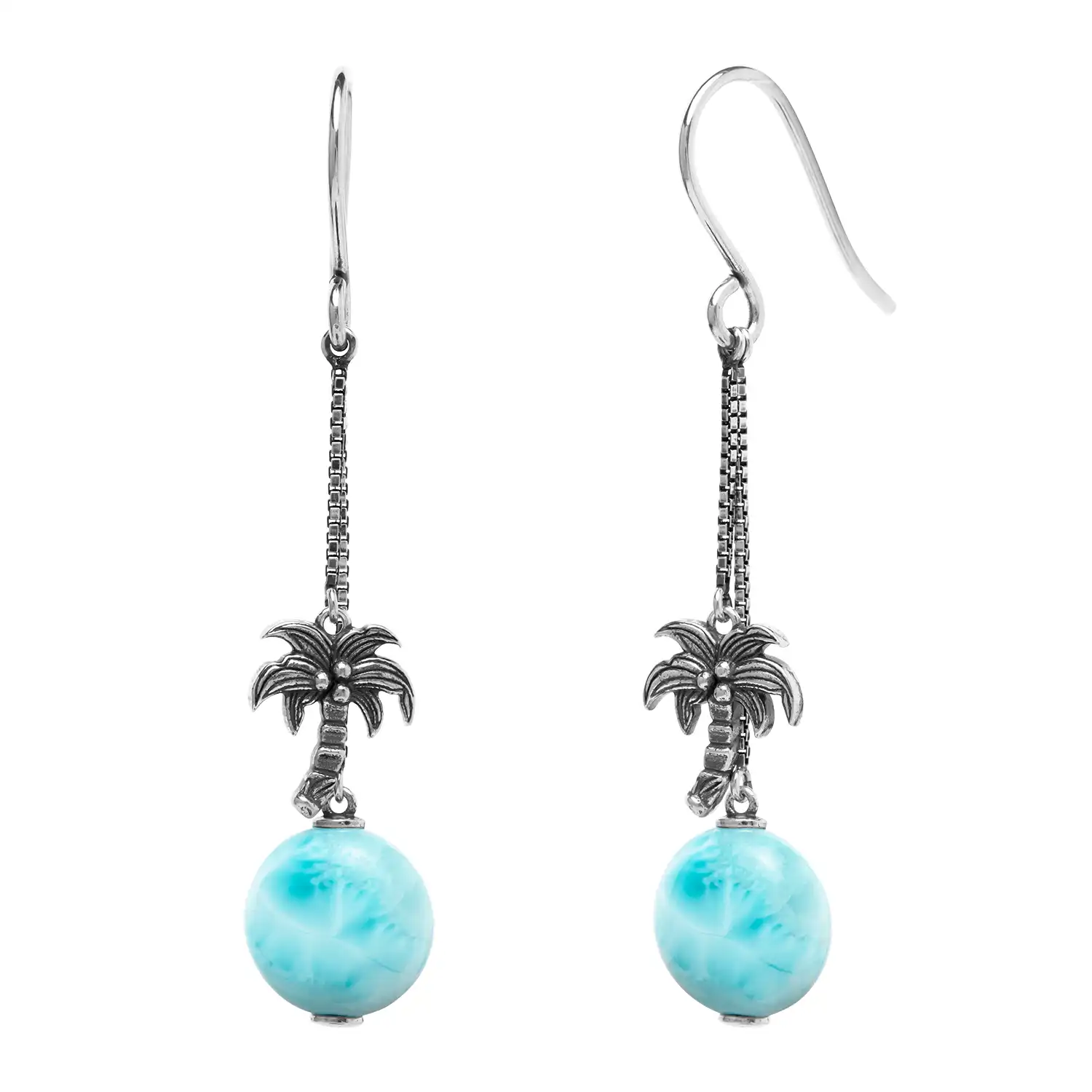 Palm Tree Dangle Earrings