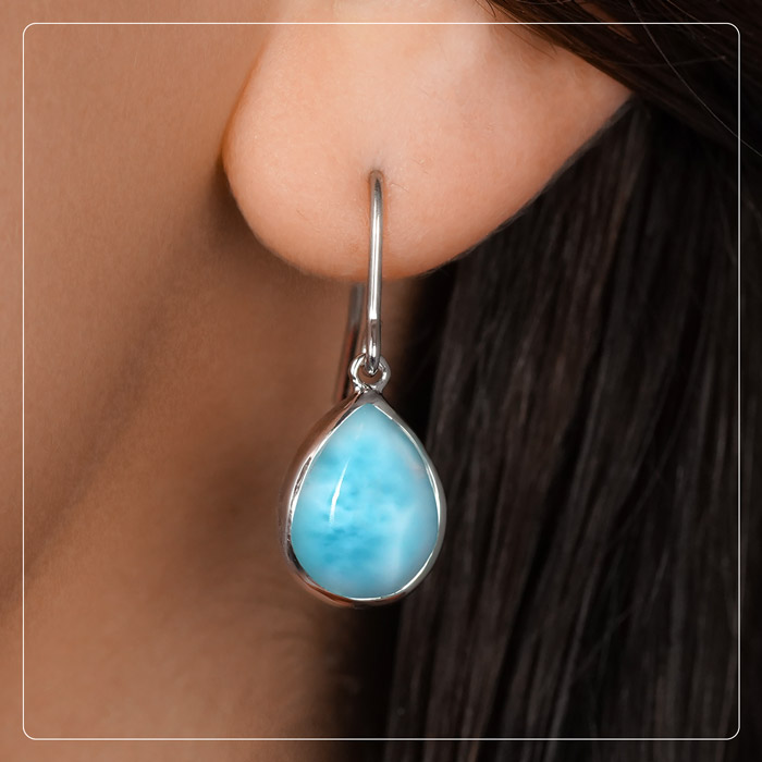 larimar earrings